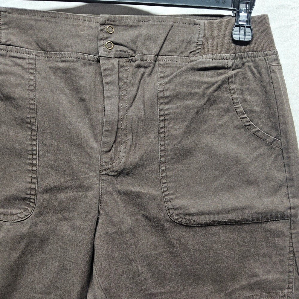 Soft Surroundings Cargo Pants Womens Small Brown Utility Straight Leg 2506855